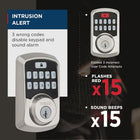 Weiser Aura Satin Nickel Bluetooth Door Lock, Remote Sharing Compatible with Alexa and Google Assistant, Auto Lock, Create, Disable and Delete Codes Via App, Scheduled and Maintain up to 250 Codes