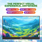 AOC 16T20 Portable Monitor 15.6\ FHD 1080p IPS Display, USB-C Portable Laptop Screen, Mini HDMI, Built-in Speakers, Travel Monitor with Smart Cover, Compatible with Laptops, MacBook, PS5, Xbox