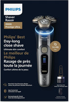 Philips i9000 Prestige Ultra Electric Shaver with Travel Case, Dark Slate | Triple Action Lift & Cut, SkinIQ Pro technology, AI-powered Active Pressure & Motion, Cleaning Pod, Wet or Dry Use XP9402/31