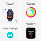 Apple Watch SE (2nd Gen) [GPS + Cellular 40mm] Smartwatch with Midnight Aluminum Case with Midnight Sport Band S/M. Fitness and Sleep Trackers, Crash Detection, Heart Rate Monitor, Retina Display