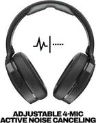 Skullcandy Hesh ANC Wireless Over-Ear Bluetooth Headphones, Active Noise Cancelling, 22 Hrs Battery, Foldable Lightweight Design, Microphone for iPhone Android - True Black (CA Version & Warranty)