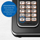 Panasonic DECT 6.0 Expandable Cordless Phone with Answering Machine and Call Block - 2 Cordless Handsets - KX-TGD392CB (Black)