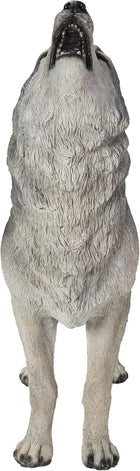 Hi-Line Gift Ltd. Standing Howling Grey Wolf Statue