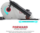 Sunny Health & Fitness Under Desk Elliptical Exerciser for Home, Seated Ellipse Training Machine for Senior Exercise, with Handle, Easy to Carry, Optional Free SunnyFit App, Magnetic, Motorized & Pink