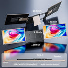 S6 Laptop Screen Extender Monitor Portable, 15.6\'\' Dual Screen Monitor for Laptop Plug and Play, FHD 1080P IPS Multi Triple Monitor for 13\'\'-17\'\' Laptops Compatible with Mac/Wins/Android/Dex