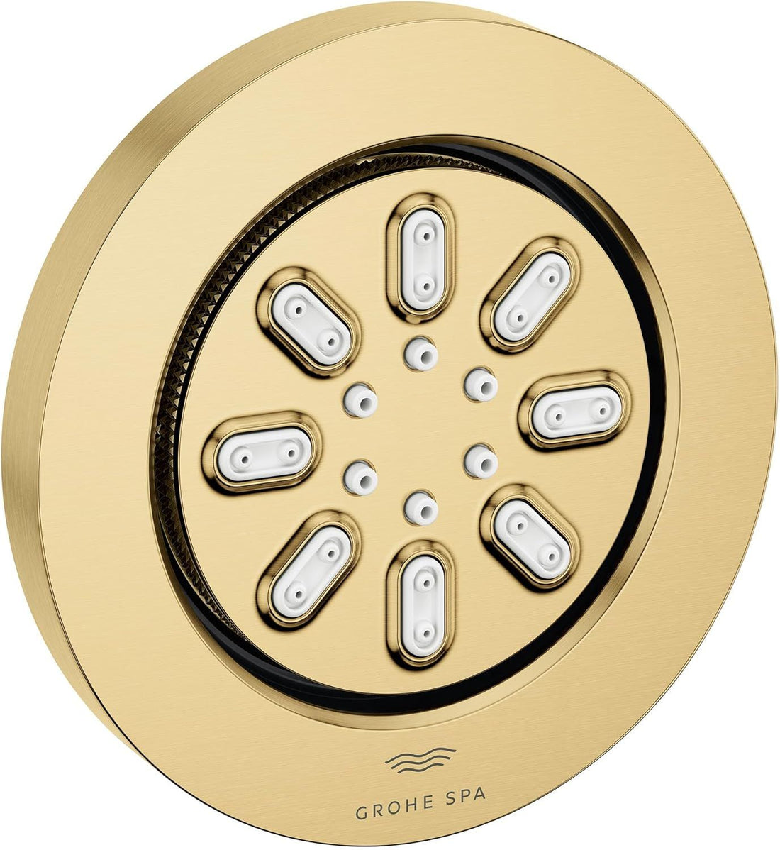 GROHE 26844GN0 Rainshower Body Spray, Round, Brushed Gold, 0.9 GPM, 2 Sprays