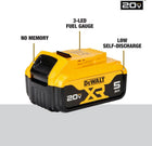 DEWALT 20V Max XR 20V Battery, 5.0-Ah, 2-Pack (DCB205-2)