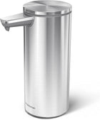 simplehuman 9 oz. Touch-Free Sensor Liquid Soap Pump Dispenser, Brushed Stainless Steel