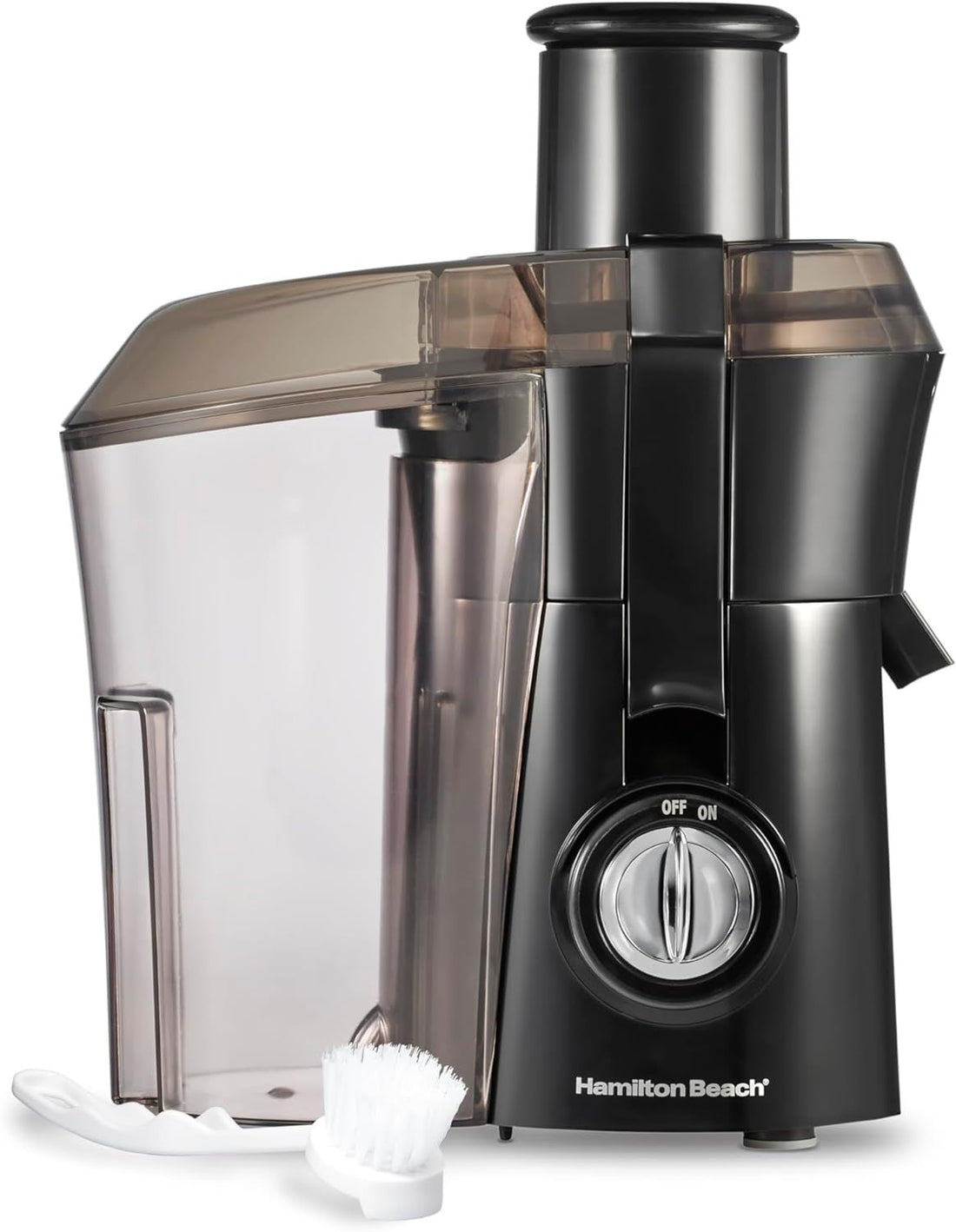 Hamilton Beach Juicer Machine, Big Mouth Large 3 inch Feed Chute for Whole Fruits and Vegetables, Easy to Clean, Centrifugal Extractor, BPA Free, 800W Motor, Black 67601AG