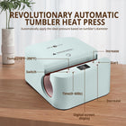 HTVRONT Auto Tumbler Heat Press Machine - Sublimation Tumblers, Glasses | Mug Press for Diameter 2.9-3.2\ Cup| Even Heat & Vivid Sublimation| Ideal for Beginner, Crafter, Hobbyist, Small Business