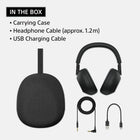 Sony WH-1000XM6 The Best Wireless Noise Canceling Headphones, HD NC Processor QN3, 12 Microphones, Adaptive NC Optimizer, Mastered by Engineers, Studio-Quality, 30-Hour Battery, Midnight Blue