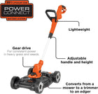 BLACK+DECKER 3-in-1 String Trimmer/Edger & Lawn Mower, 6.5-Amp, 12-Inch, Corded (MTE912) (CORD NOT INCLUDED)