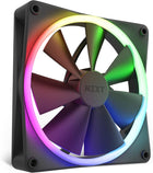 NZXT F140 RGB Fans - RF-R14DF-B1 - Advanced RGB Lighting Customization - Whisper Quiet Cooling - Twin (RGB Fan & Controller Included) - 140mm Fan - Black