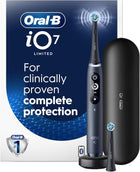 Oral-B iO7 Electric Toothbrush, for Clinically Proven Complete Protection, Black, iO Series 7 Limited with 1 Toothbrush, 2 Brush Heads, and 1 Charging Travel Case