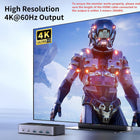 UGREEN 4K@60Hz HDMI KVM Switch 2 Monitors 2 Computers, with 4 USB 3.0 Ports for 2 Computers Sharing 2 Monitors Keyboard Mouse Printer with 4 HDMI Cables, 2 USB Cables, Power Adapter and Controller