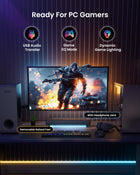 Sound Bar with Subwoofer for TV Computer Speakers for Desktop PC MEREDO 3.1CH Soundbar Surround Sound System Small Gaming RGB Sound Bars HD-ARC/AUX/Optical/BT 5.3/USB 5EQ Modes Treble & Bass Adjust