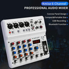 6 Channel Audio Mixer,Kmise Audio Mixer with 99 Sound Effects for PC Portable Sound Mixing Console with Bluetooth USB Recording Input for Live Streaming Podcasting DJ Show