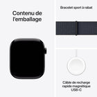 Apple Watch Series 10 [GPS 46mm] Smartwatch with Jet Black Aluminium Case with Ink Sport Loop. Fitness Tracker, ECG App, Always-On Retina Display, Water-Resistant