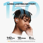 Tribit Wireless Earbuds, 110H Playtime Bluetooth 5.3 IPX8 Waterproof Call Noise Reduction Bluetooth Earbuds Headphones with Mic Earphone in-Ear Wireless Earphones, Flybuds 3 White