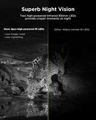 CEYOMUR 4K 30fps Solar Trail Cameras, 46MP WiFi Trail Camera with Night Vision 0.1s Trigger Motion Activated, Game Camera with 120° Detection IP66 Waterproof for Wildlife Scouting with 32GB SD Card