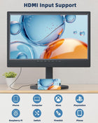 NORTHING 19 Inch 1080p 12V Portable TV, Small T V with Antenna, Built-in 8500mAh Rechargeable TV with Adjustable Base for Home Entertainment, Camping Travel and Outdoor Use, HDMI AV USB Input