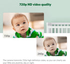 Leapfrog LF920HD Baby Monitor with Camera and Audio, 7\ Hd Display Baby Camera Monitor, Color Night Vision, 360 Pan-Tilt, Night Light, Temp & Humidity Sensor, Up to 1000ft, Secure Transmission