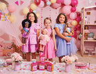 Our Generation - Katia - 18-Inch Fashion Doll - Lifelike Hazel Eyes & Wavy Brown Hair - Shimmery Dress Outfit & Hair Bow Accessory - Pretend Play - Toy for Kids 3 Years +