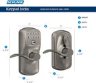 Schlage FE575 PLY Plymouth Keypad Entry with Auto-Lock