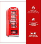 Coca Cola Mini Fridge - Refrigerator for Bedroom Office, Portable Table Top Beverage Cooler, 12V 110V Refrigerador For Drinks, Soda, Wines,Use In Car, Dorm, Outdoor,18 Can,Made In Canada