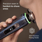 Philips Shaver i9000 Prestige, Wet & Dry Electric Shaver, Mystic Aqua, With Skin IQ Technology, Triple Lift & Cut System, 360 Rotating Dual SteelPrecision Blades, Quick Clean Pod, Model XP9201/20