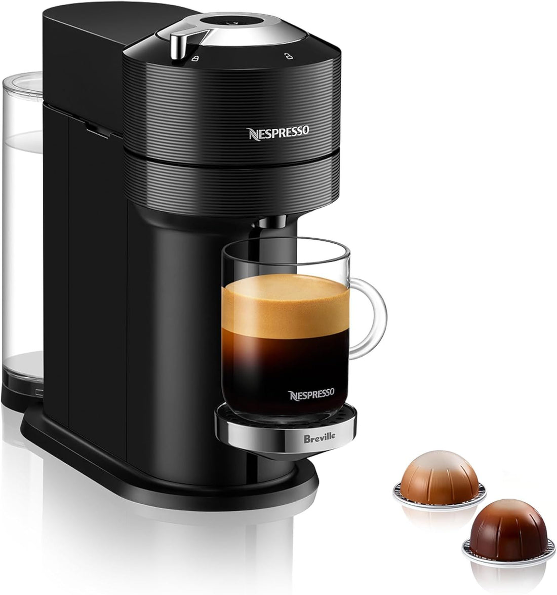 Nespresso Vertuo Next Premium Single Serve Coffee and Espresso Machine by Breville, Classic Black
