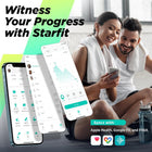 RunStar Smart Scale for Body Weight and Fat Percentage, High Accuracy Digital Bathroom Scale with Large Display for BMI Heart Rate 15 Body Composition Analyzer Sync with Fitness App 400lb