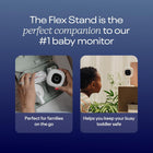 Nanit Pro Smart Baby Monitor & Flex Stand - 1080p Secure Wi-Fi Video Camera, Sensor-Free Sleep & Breathing Motion Tracker, 2-Way Audio, Sound & Motion Alerts, Night Vision, and Breathing Band - White