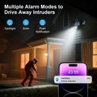 Outdoor Security Camera Wired 360, WiFi Camera Surveillance Exterieur for Home Security, Color Night Vision, 2-Way Audio,Pan Tilt Motion Detection Tracking,Waterproof IP Camera with Phone and PC App