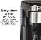 Hamilton Beach FrontFill 12 Cup Programmable Drip Coffee Maker, Front Access Water Reservoir & Swing-Out Brew Basket, Auto Pause & Pour, Auto Shutoff, Black (46310C)
