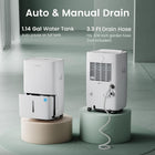 Waykar 80 Pints Energy Star Dehumidifier in Basements and Large Rooms with Drain Hose, Spaces up to 5000 Sq. Ft at Home, in Basements and Large Rooms with Drain Hose