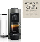 Nespresso Vertuo Plus Single Serve Coffee and Espresso Machine by De\'Longhi, Grey