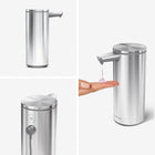 simplehuman 9 oz. Touch-Free Sensor Liquid Soap Pump Dispenser, Brushed Stainless Steel