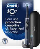 Oral-B iO7 Electric Toothbrush, for Clinically Proven Complete Protection, Black, iO Series 7 Limited with 1 Toothbrush, 2 Brush Heads, and 1 Charging Travel Case