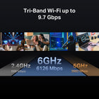 TP-Link Tri-Band BE9700 WiFi 7 Router (Archer BE550 Pro)- 1 × 10G + 4 × 2.5G, USB 3.0, 6 Internal Antennas, VPN Clients & Server 6GHz Band, Easy-Mesh, HomeShield, MLO, Private IOT