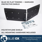 Blue Ox BX8870 Black KarGard Protective Shield | Quick Installation | Folds for Easy Storage | Sturdy, Flexible, and Corrosion Resistant | 72″ Wide x 24.25″ Tall