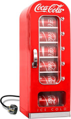 Coca Cola Mini Fridge - Refrigerator for Bedroom Office, Portable Table Top Beverage Cooler, 12V 110V Refrigerador For Drinks, Soda, Wines,Use In Car, Dorm, Outdoor,18 Can,Made In Canada