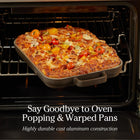 Our Place Mini Griddle Pan – 1.9L Nonstick Ceramic Sheet Pan & Stovetop Griddle with Handles | Toxin-Free Cast Aluminum | Oven Safe up to 232°C | Compatible with All Cooktops | Blue Salt
