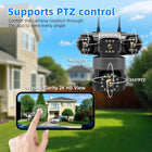 4-Lens Security Cameras Wireless Outdoor & Indoor, 8MP HD Image, 360° PTZ Coverage, WiFi App Remote, 2-Way Audio, Full Color Night Vision, AI Motion Detecting & Tracking