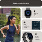 Google Fitbit Sense 2 - Health & Fitness Smartwatch - Shadow Grey/Graphite | Advanced Health and Fitness Smartwatch to Manage Stress and Sleep, ECG App, SpO2, 24/7 Heart Rate, GPS, One Size