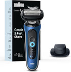 Braun Electric Razor for Men Series 6, Beard Shaver, Electric Shaver, GentleFlex, SkinGentle Foil, with Precision Trimmer, S6 6120s, 1 item