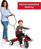 Kids Bike, Toddler Bike, Toddler Toys, Kids Toys for Ages 2-4, Radio Flyer Deluxe Steer & Stroll Tricycle, Trike for Ages 2-5, Red