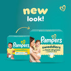 Pampers Swaddlers Diapers, Size 0 (up to 10 lbs), 136 Count, Absorbent, Keeps Baby Dry and Comfortable, Skin Safe Disposable Baby Diaper