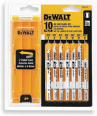 DEWALT Jigsaw Blades Set with Case, U-Shank, 10-Piece (DW3744C)