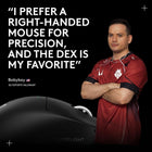 Logitech G PRO X Superlight 2 DEX Wireless Gaming Mouse, 60g pro-Grade Right-Handed Mouse with 5 programmable Buttons, USB-C Charging, 44k DPI Sensor, up to 8 kHz Polling for PC/Mac - White